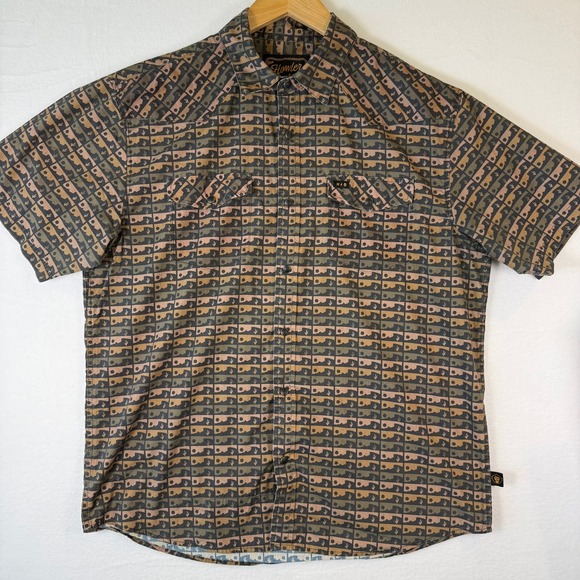 Howler Brothers Other - Howler Brothers Mens Large Gaucho Snap Shirt Desert Cactus Print Short Sleeve